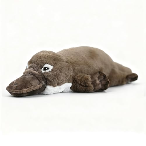Tiny Heart Peluche de ornitorrinco de 17in, Realista y Suave ornitorrinco, Ideal para Decorar el hogar y como compañero de Juegos Infantil-marrón