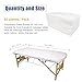 Tvvcalk 50PCS Disposable Fitted Massage Table Sheets, Heavy Duty Elastic Disposable Bed Cover, Breathable Disposable Fitted Sheets for Spa White Non Woven Fabric 36 x 85 Inch