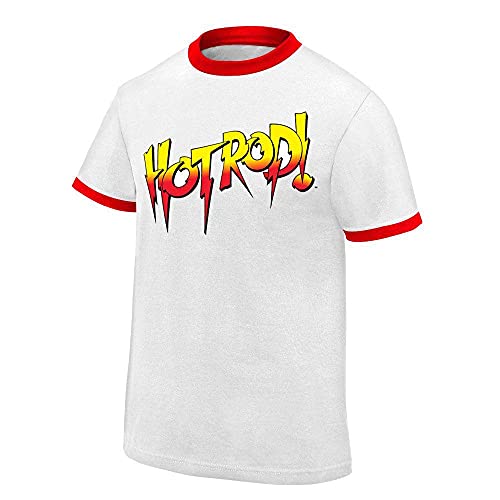WWE Authentic Wear Rowdy Roddy Piper Hot Rod T-Shirt White Large