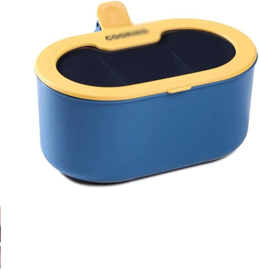 Plastic 3 Compartment Large Capacity Seasoning Container Spice Bottle Space Saving Kitchen Supplies(D)