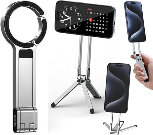 Ulanzi MA30 �X�}�z�O�r/MagSafe�Ή� ������ ���̓}�O�l�b�g �܂肽���ݎ� �����^�ѕ֗� ���B��_ �X�}�z�X�^���h �B�e ����ӏ܂ɍœK �V���o�[