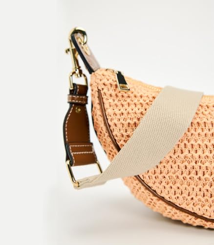 Image of Straw Crossbody Bags for Women Beach Woven Hobo Handbag Summer Chic Crescent Shoulder Purses with Adjustable Strap 2026