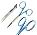 Premium German - Iris Micro Dissecting Scissors,Gum Scissors,Suture Scissors Eye/Dental Scissors Curved Straight -Ideal for Medical Nurses, EMS, Students, Education & More (Curved Blade 4.5