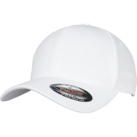 Gorra Flexfit Hexagonal Cabo Jersey Blanca L/XL Unisex Cover