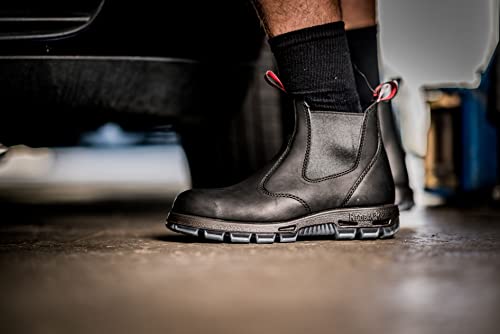 Redback UBBK Easy Escape Slip-On Soft Toe Black Redback Boot Size UK8 = US94