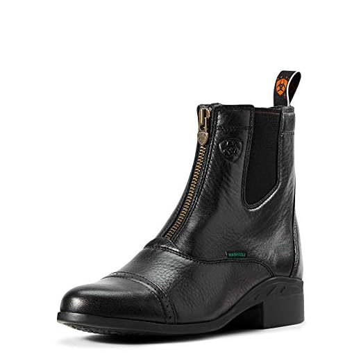 Ariat Womens Heritage Breeze Zip Paddock Boot Black 9