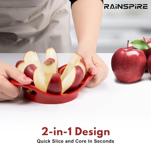 Image of Apple Cutter 8 Slices Stainless Steel Apple Slicer & Corer with Sharp 8 Blade Fruit Cutter Tool for Apple, Pear & Guava Easy Kitchen Fruit Cutting Gadget