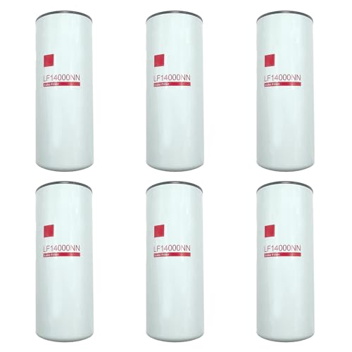 LF14000NN Oil/Lube Filter Compatible with Cummins ISX ISM QSX QSM QST X15 M11 Diesel Engines Replaces 4367100, LF9080, P559000, LF9001, BD7154, 57746XD, LF-5724,600-211-1340(set of 6)