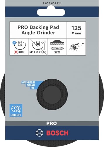 Bosch Professional 2608601724 Platorello Scm, Con Spina Di Centraggio, X-Lock, Ø125 Mm - 2