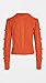 pushBUTTON Women's Pom Pom Cable Knit Sweater, Orange, Small