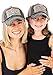 Funky Junque Mommy and Me Embroidered Patch Hat - Beach Please Metallic - Black (2 Pack)