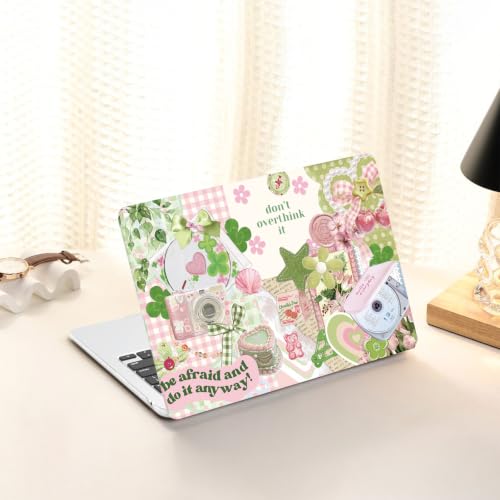 Image of AKIT for MacBook Air 15 inch Case M5 M4 M3 M2 Chip 2026-2023, Green Collage | A3448 A3241 A3114 A2941, Unique Funny Pattern Hard Shell Laptop Case+Keyboard Cover+Screen Protector for MacBook Air 15 inch