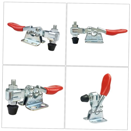 HOMSFOU Pressède Du Bois Sauterelles Pince à Bascule à Dégagement Rapide Sauterelle Horizontale Rouge