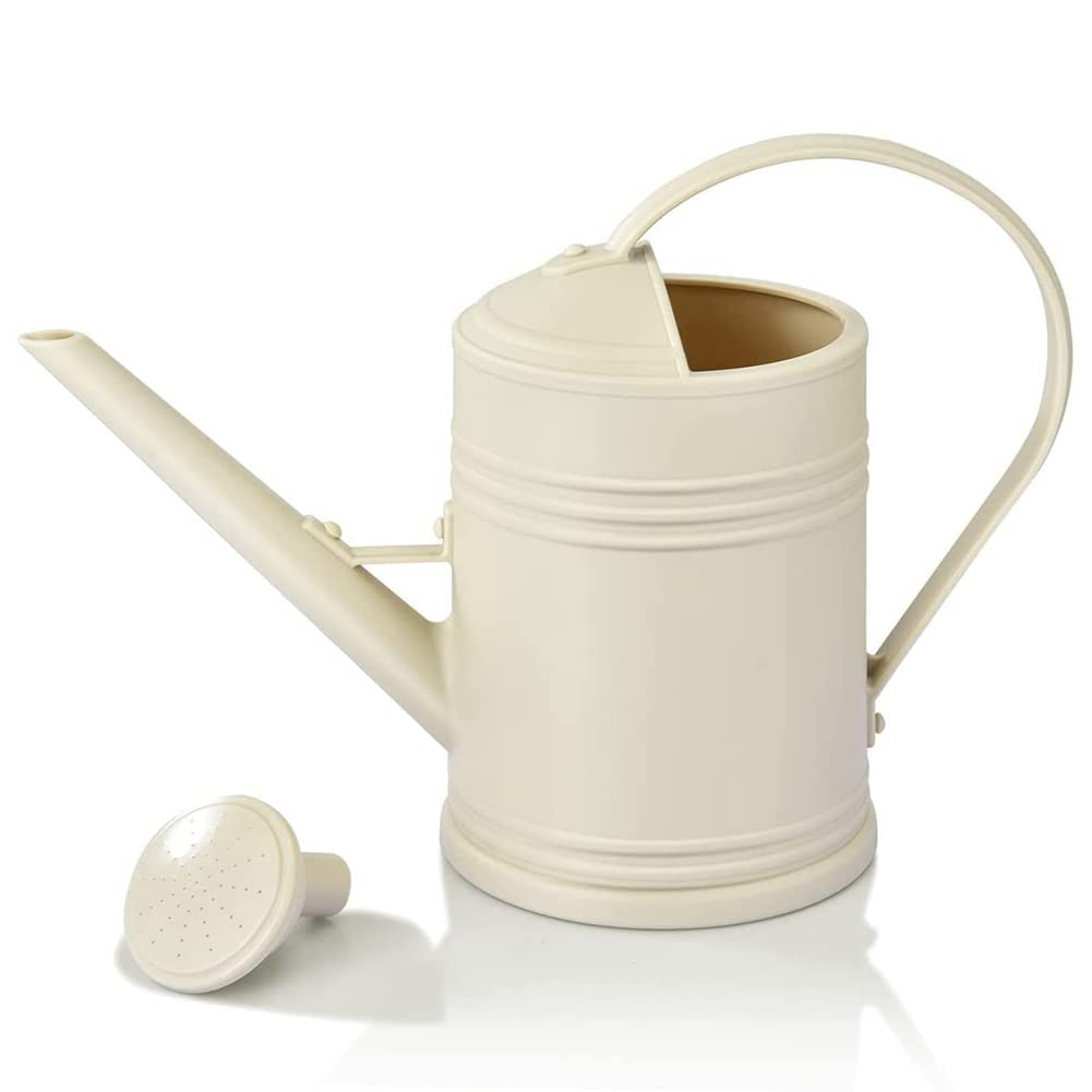 Ctrlzs Beige Watering Can For Indoor Plants, Flower Watering Can Outdoor For House Plants Garden Flower, Indoor Long Spout,