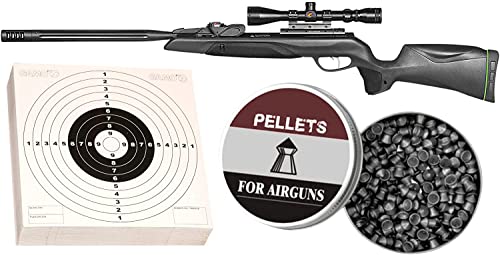 ArmyBoy Kit for Gamo Swarm Maxxim Gen2 - 10-Rd Gas Piston Break Barrel .22 / .177 Cal Air Gun Rifle - 1000 / 1300 FPS Kit â”‚Included - Pellet Air Rifle, 175 / 250 Pellets,100 Shooting Targets