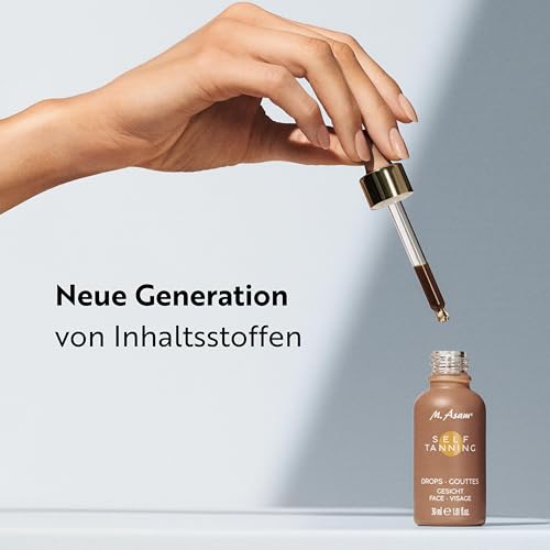 M. Asam SUN Self Tanning Drops (30 ml) – Flüssiges Selbstbräuner-Konzentrat zum Mischen mit der Gesichtspflege, individuelle Bräunungsintensität & streifenfreies Ergebnis nach wenigen Stunden