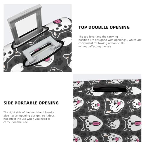 HUSKY Face Travel Luggage Covers - Elasticity Suitcase Covers Protector for Luggage 18-32 Inch4