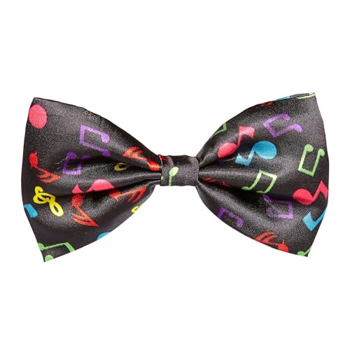 Widmann 05736 ? N?ud Papillon Noir avec note de musique Multicolore, en taille unique