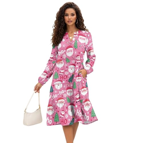 Cjfognsoa Santa Christmas Dress