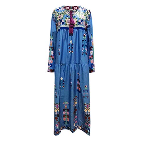 Robe longue pour femme avec col en V fluide et agréable à porter