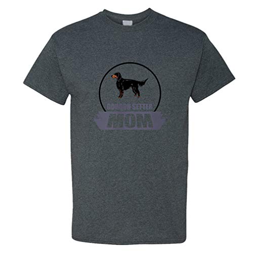 Custom Funny Graphic T Shirts for Men Mom Gordon Setter Dog Cotton Top Smoke Design Only 3X Large