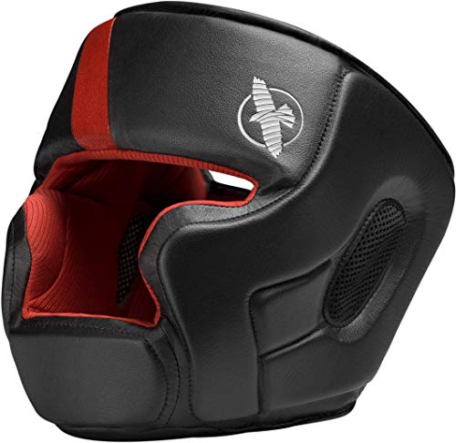 Hayabusa T3 MMA Headgear - Black/Red, One Size