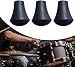 3Pcs Black Anti Skid Drum Feet Holder, Drum Leg Tip, Professional Percussion Accessory, Drum Feet Floor Tom Legs Parts, Musical Instrument Accessories, Mounting Hardware