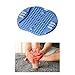 Kokiya Foot Pressure Point Mat Massage Pad Multifunctional Nonslip Walking Toe Plate Acupressure Mat for Travel Long Sitting Fitness, Blue
