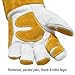 Black Stallion GM1611-WT Cowhide MIG Glove with Reinforced Palm & Thumb, Medium