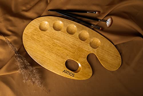 Image of ARTIOS Painting Kit for Artists - 142pcs Painting Set for Adults and Kids with Premium Desk Easel, Paintbrush Set, Mixed Media Cartridge Papers, Watercolor Papers, Canvas Boards, and Wooden Palettes