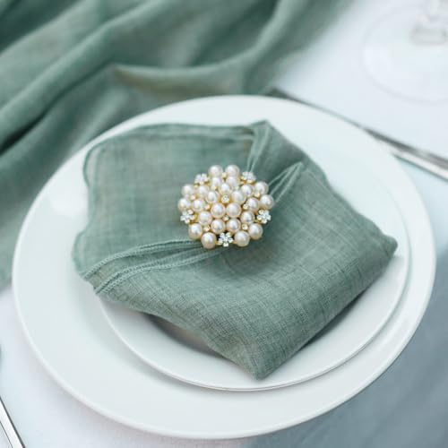 Serviettes en coton polyester douces et lavables format 46x46cm - 3