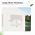 Peaktop Outdoor 10x30 Heavy Duty Party Tent with 8 Removable Mesh Windows Walls White Canopy Tent for Parties Event Shelter carpas para Patio