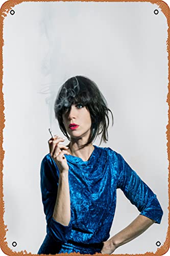 Nicole Atkins (cantante, rock) - Cartel musical de estaño para cine, cine, cine, teatro, 8 x 12 pulgadas, letrero de metal vintage para decoración del hogar, bar, pub, garaje, regalos