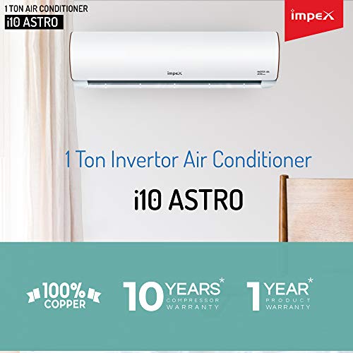 Image of Impex 1 Ton 3 Star Dual Inverter Split AC (Copper,i10 Astro,White)