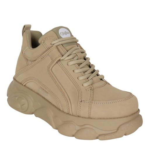ALTEZZA ZEPPA 5 CM Buffalo, CLD Corin, Scarpe Zeppa Moda Fashion, Vegan Nubuck (Taupe, Sistema Taglie Calzature EU, Adulto, Numero, Media, 39)