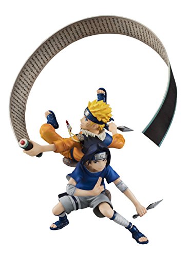 Naruto Uzumaki & Uchiha Sasuke Naruto Shippuden G.E.M Series Remix PVC Figure