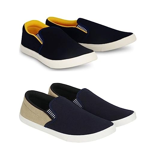 Image of HOTSTYLE Premium Casual Shoes Slip On Sneakers for Men |Combo Pack of 2|176