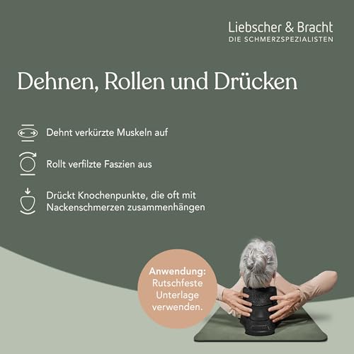 Liebscher & Bracht Original Nackenretter – Nackenstrecker zur Unterstützung bei Migräne, Schwindel, Nacken- & Kopfschmerzen – Nackendehner inkl. Übungen in der App – Made in Germany