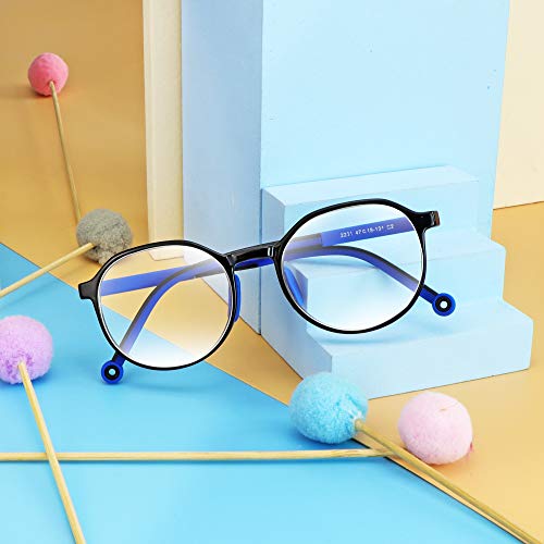 Image of VisionGlobal Blue Light Blocking Glasses for kids, Anti Eyestrain and Blurry, Computer Glasses, Anti Glare
