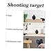 COOLHIYA 2 Boxes Aluminum Alloy Indoor Shooting Targets with Black Targets for Entertainment Training Markings for Accuracy Improvement and Skill Practice