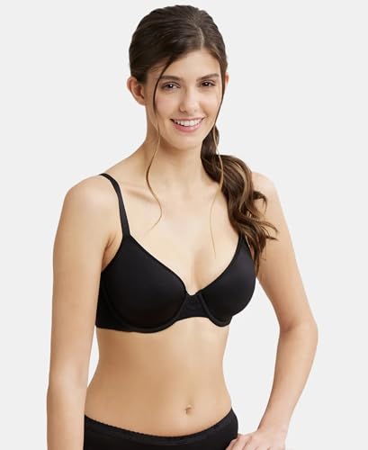 Image of Jockey Women's Synthetic Lightly Padded Wired Underwire T Shirt Underwired Bra