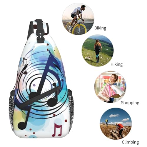 Bolso Cruzado para Hombre Mochila Bandolera Negra miniatura 6