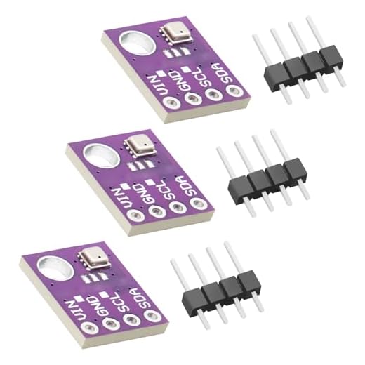 APKLVSR BME-280 sensore barometrico per temperatura, umidità e pressione atmosferica, sensore di umidità BME 5 V, modulo IIC I2C, compatibile con Arduino e Ras-pberry Pi(3 pezzi)