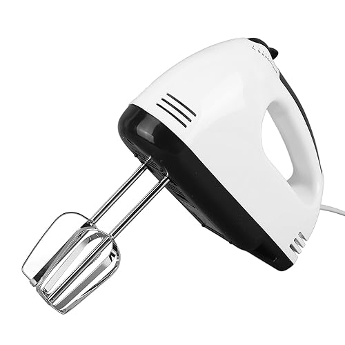 Fdit Batidora de Mano, Batidora Eléctrica con Motor de Alta Eficiencia para Cocinar, Ergonómico, Acero Inoxidable duradero.