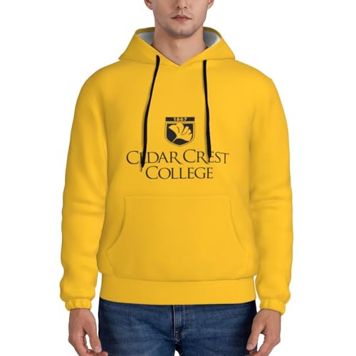 Cedar Crest College Logo Men'S Hooded Fleece Sweatshirt Comfortable Men'S T-Shirt3
