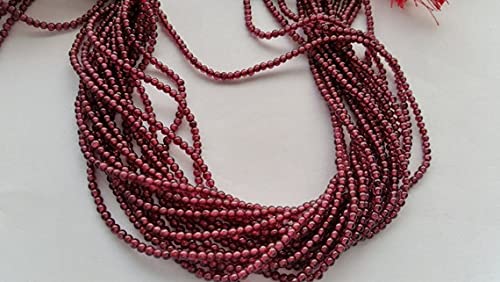 Garnet Round Beads 3MM pour fabriquer un cadeau personnalisé en perles de grenat