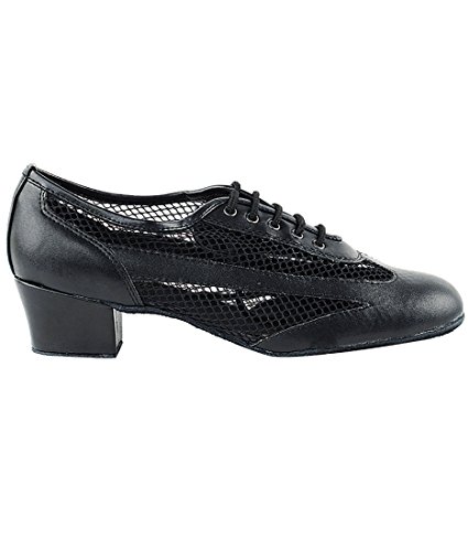 Very Fine Dance Shoes - Ladies Practice, Cuban Low Heel Ballroom Dance Shoes - 2009-1.5-inch Heel and Foldable Brush Bundle2