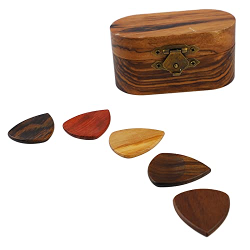 VGEBY Guitar Pick BoxWood Guitar PicksGuitar Pick Box
