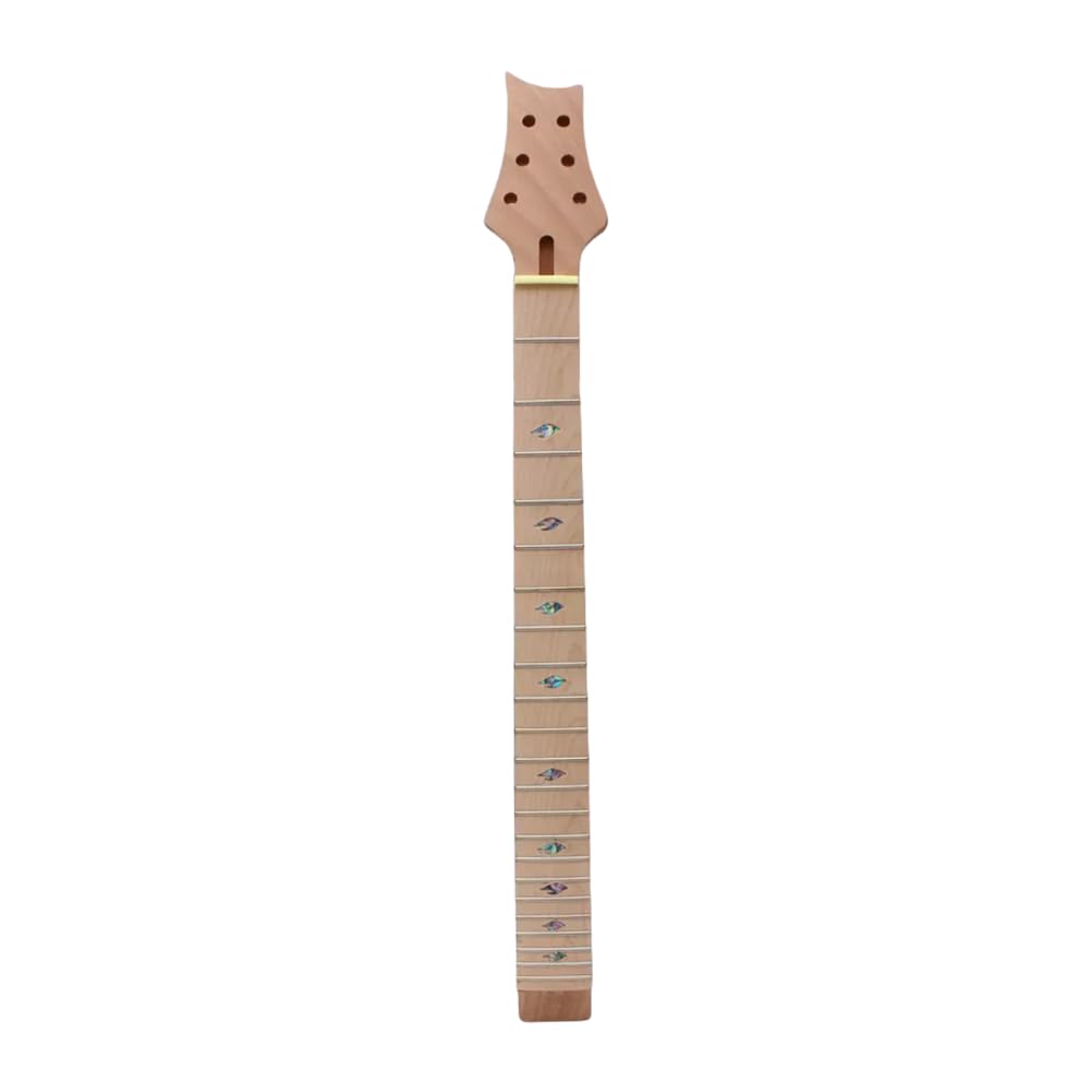 1 set per chitarra con manico e corpo, semilavorato, 22 tasti, tastiera in mogano e acero, chitarra fai da te semi cava