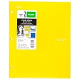 Five Star 2 - Pocket Folder, Stay-Put Tabs, Plastic,(38060)(Yellow)
